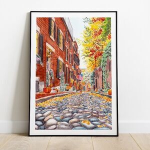 Boston Beacon Hill Art Print